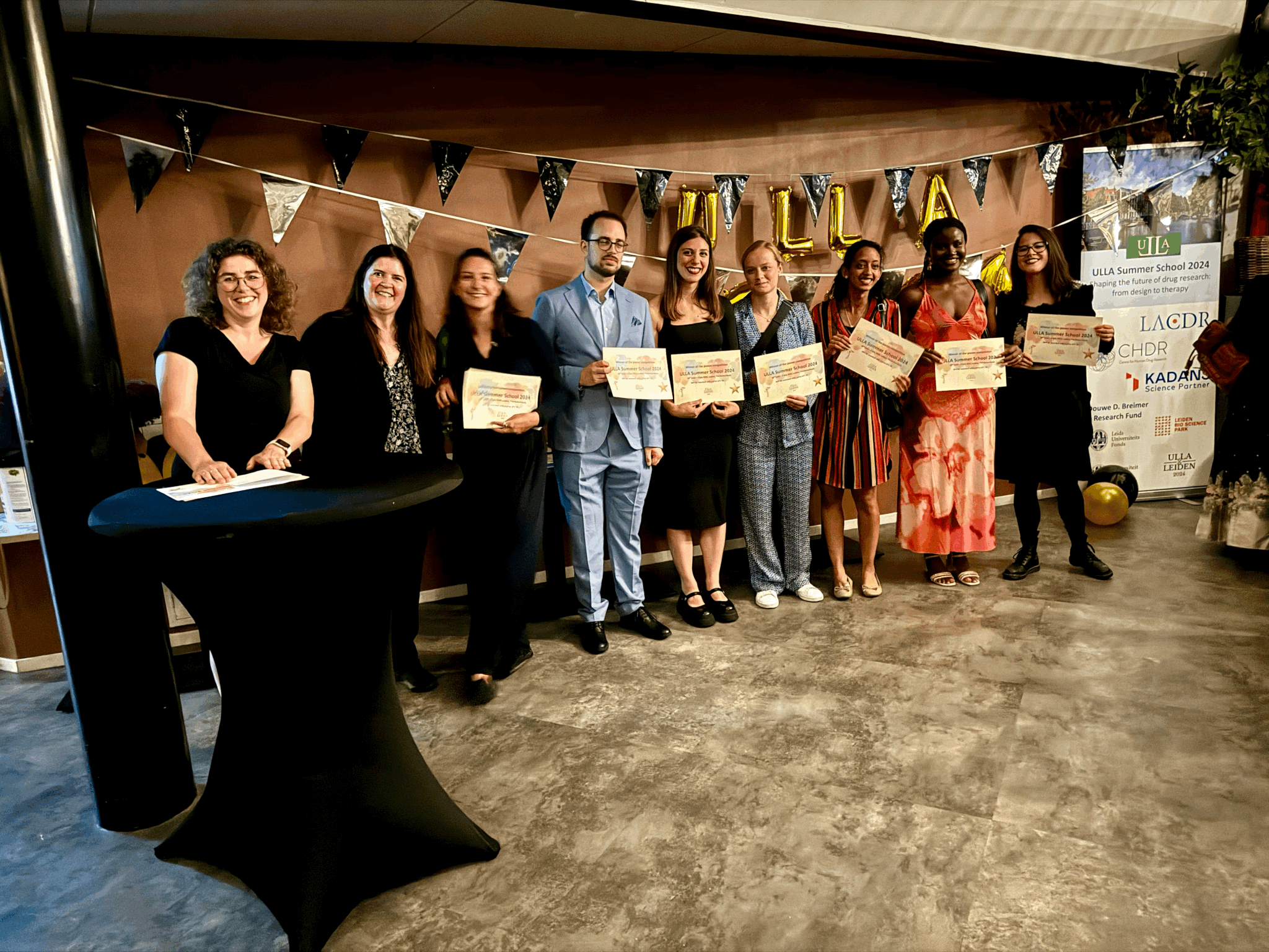 Poster winners at ULLA summer school 2024