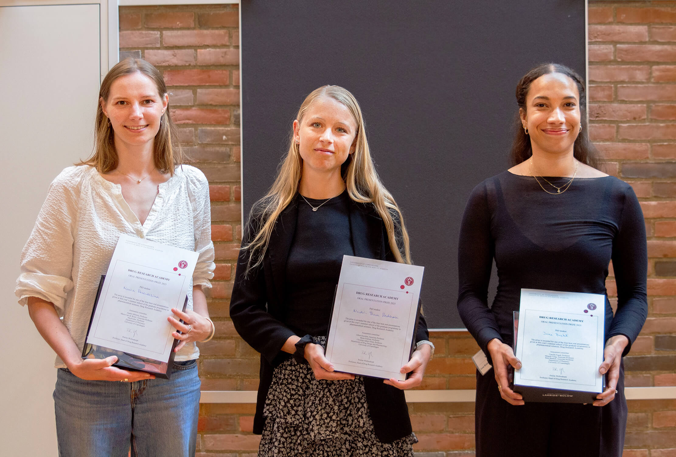 Winners of oral presentations